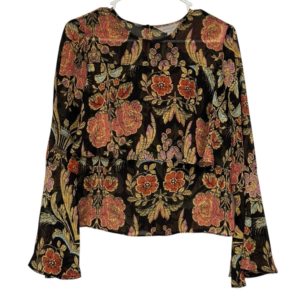Belle Sky Floral Blouse S - Picture 2 of 6